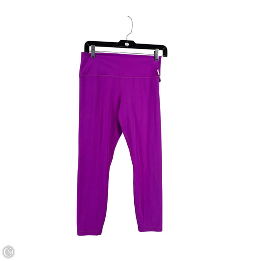 Athletic Leggings By Athleta In Purple, Size: L