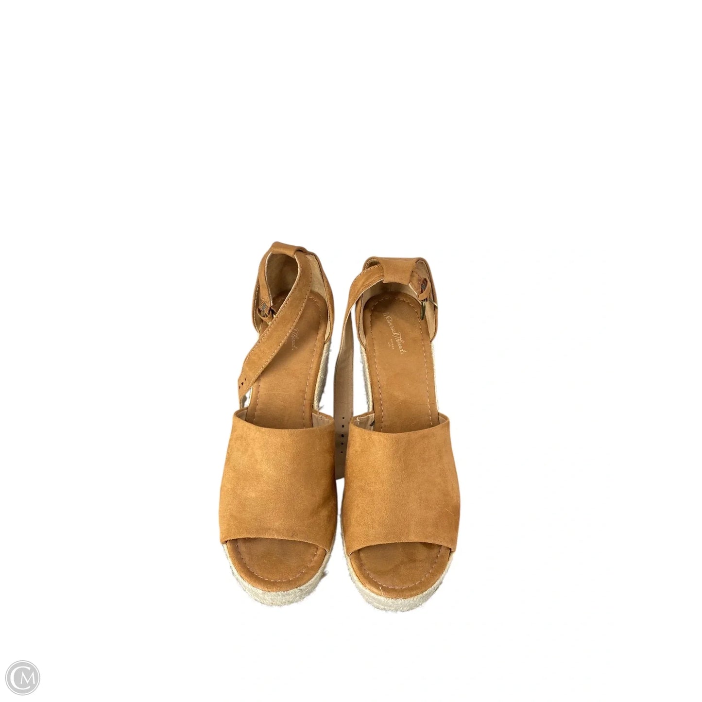 Sandals Heels Wedge By Universal Thread In Brown, Size: 8.5