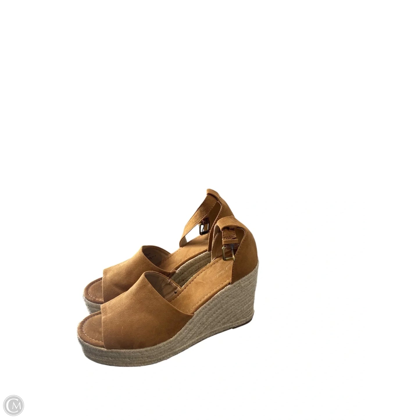 Sandals Heels Wedge By Universal Thread In Brown, Size: 8.5
