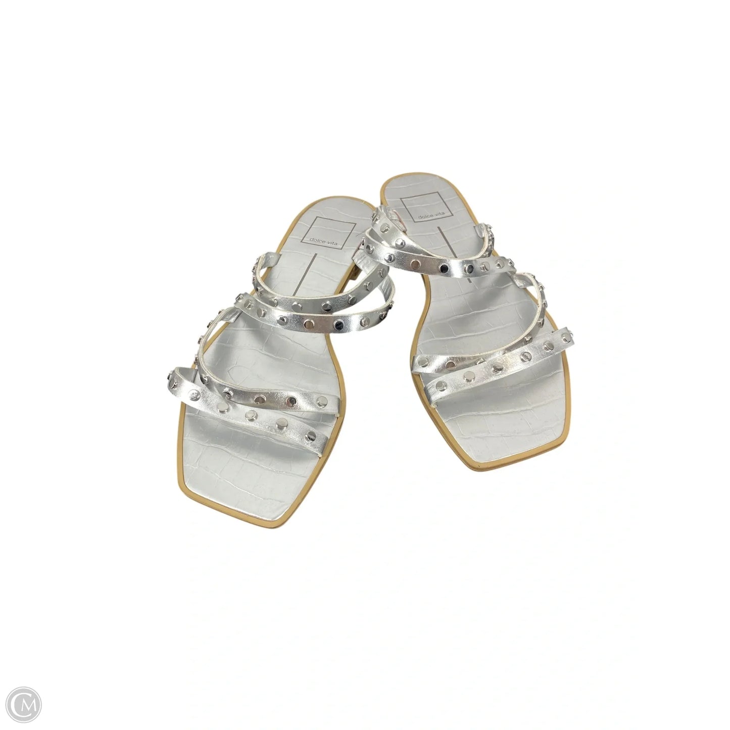 Sandals Flats By Dolce Vita In Silver, Size: 8.5
