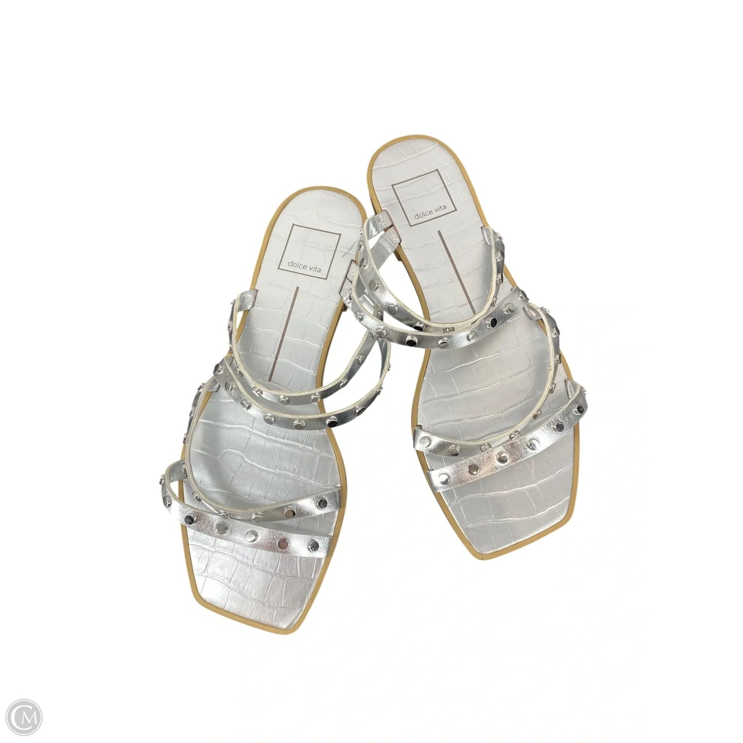 Sandals Flats By Dolce Vita In Silver, Size: 8.5