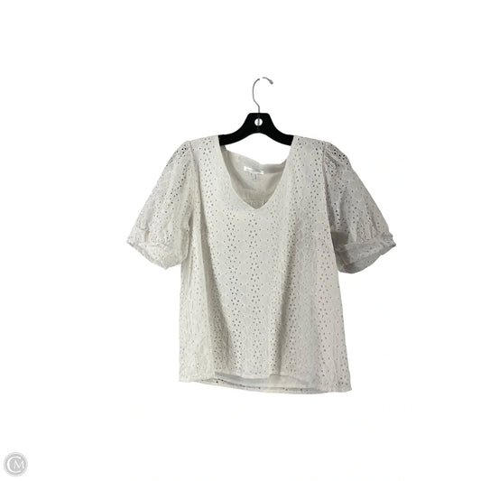 Top Short Sleeve By Draper James In White, Size: S