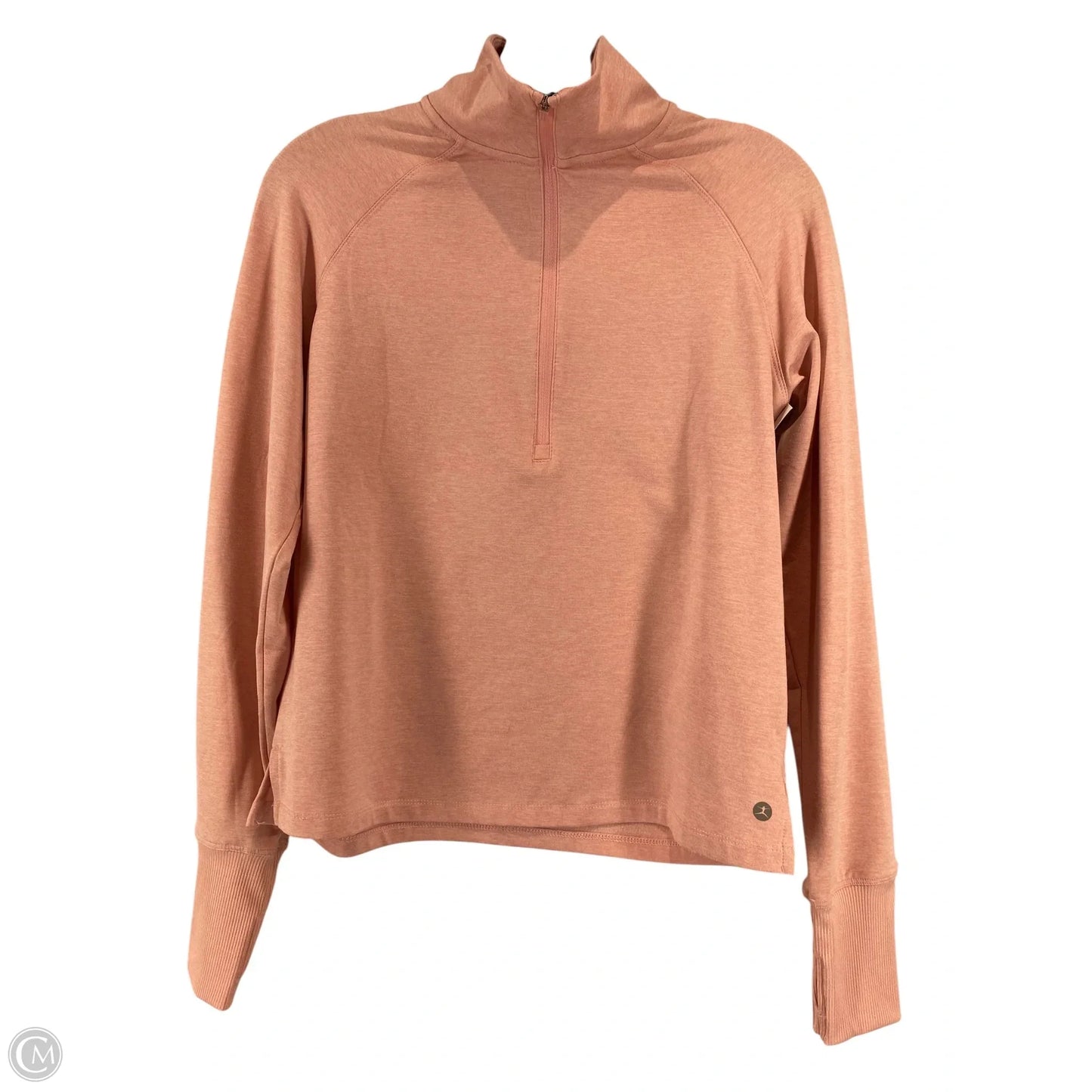 Athletic Top Long Sleeve Collar By Danskin In Pink, Size: Xs