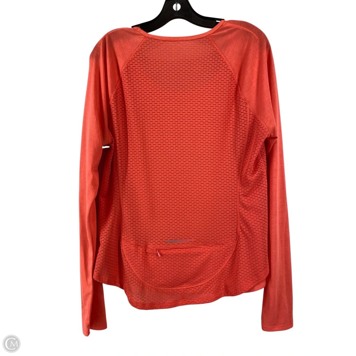 Athletic Top Long Sleeve Crewneck By Under Armour In Coral, Size: Xl