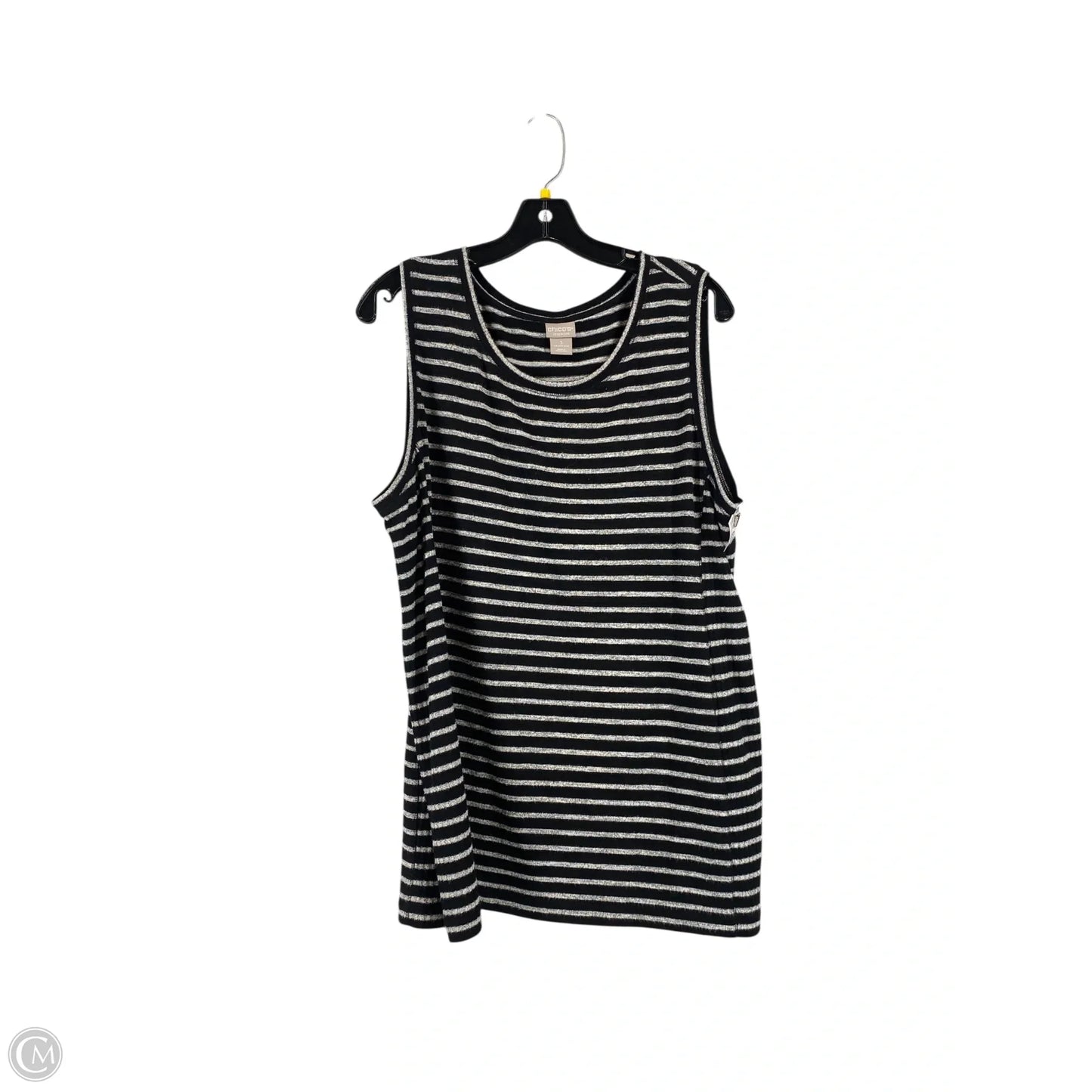 Top Sleeveless By Chicos In Striped Pattern, Size: 3x