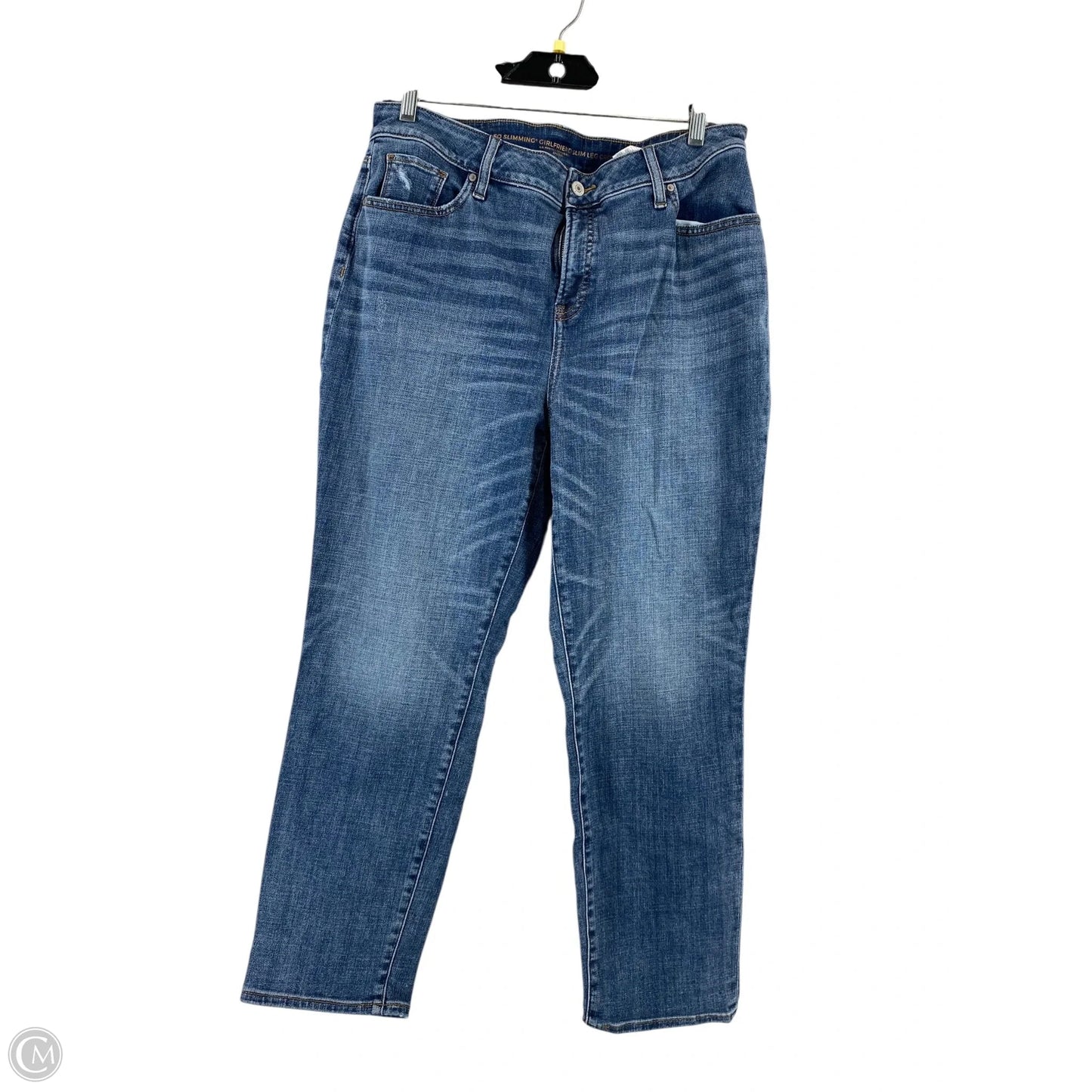 Jeans Cropped By Chicos In Blue Denim, Size: 2