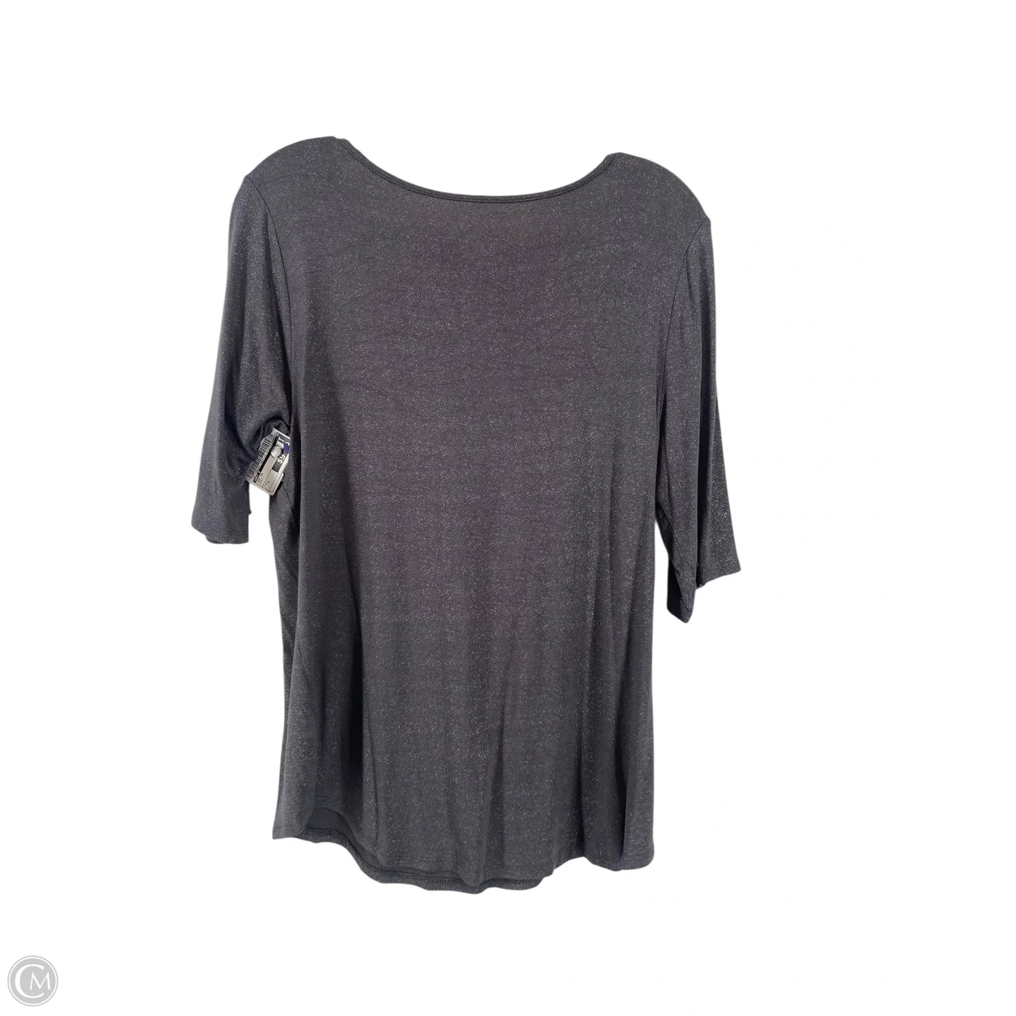 Top Short Sleeve By Apt 9 In Grey, Size: L