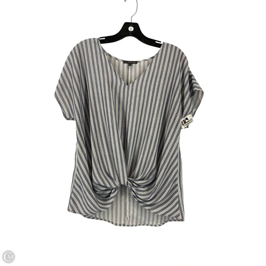 Top Short Sleeve By West Kei In Striped Pattern, Size: S