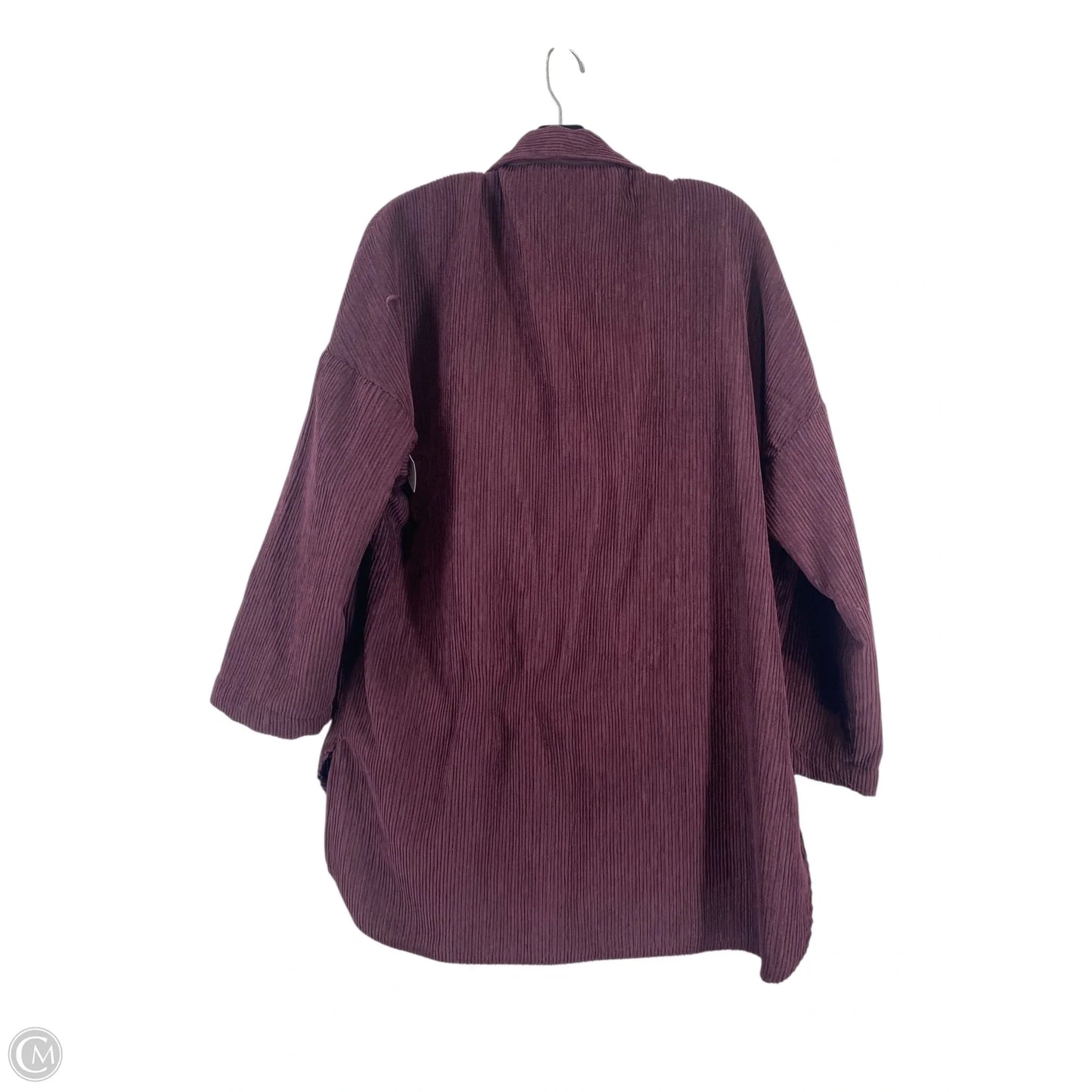 Jacket Shirt By Zara In Purple, Size: M