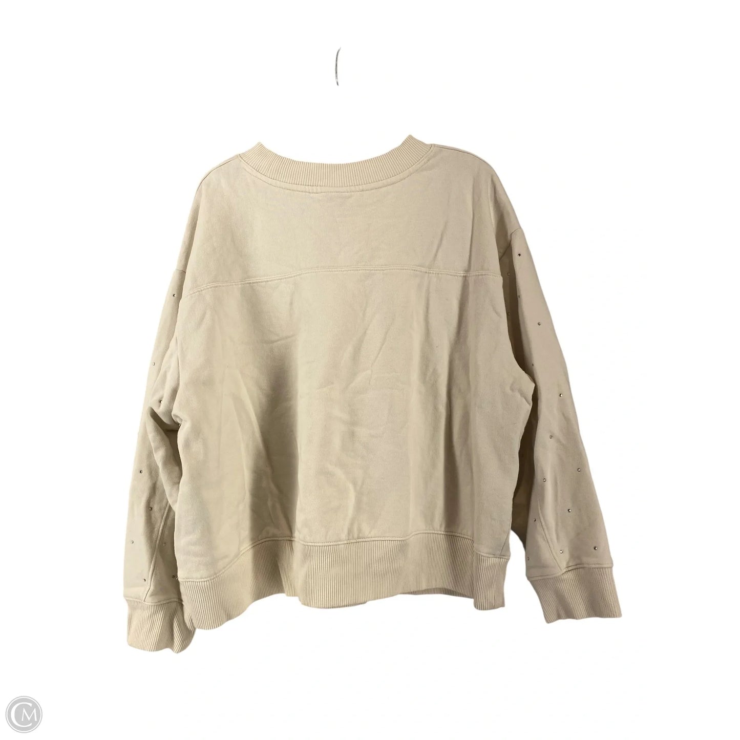 Sweatshirt Crewneck By A New Day In Cream, Size: 2x