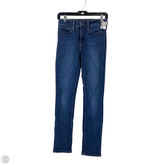 Jeans Skinny By Levis In Blue Denim, Size: 4