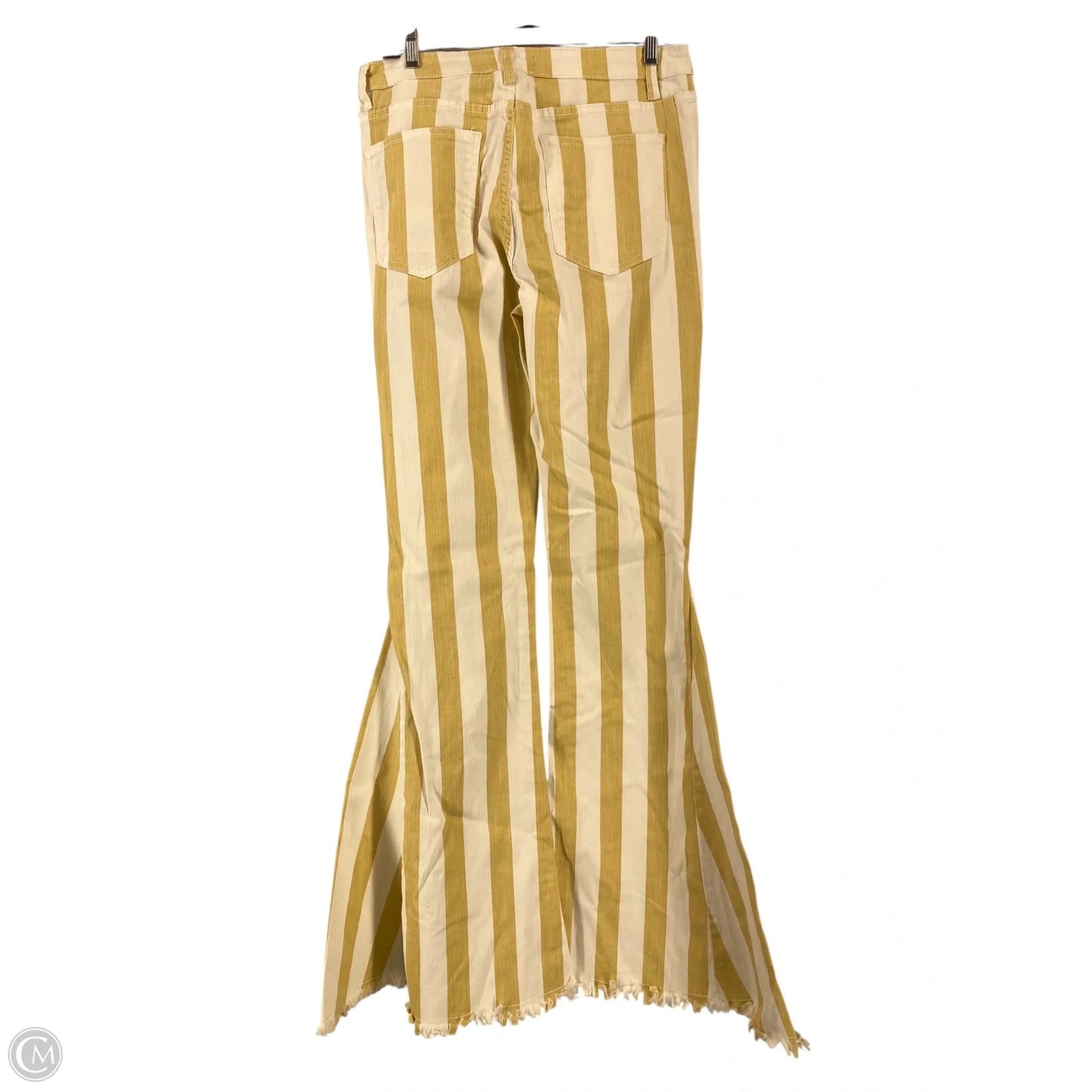 Jeans Flared By Cmc In Striped Pattern, Size: L