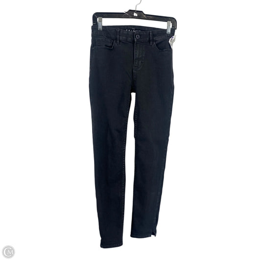 Jeans Skinny By White House Black Market In Black Denim, Size: 0