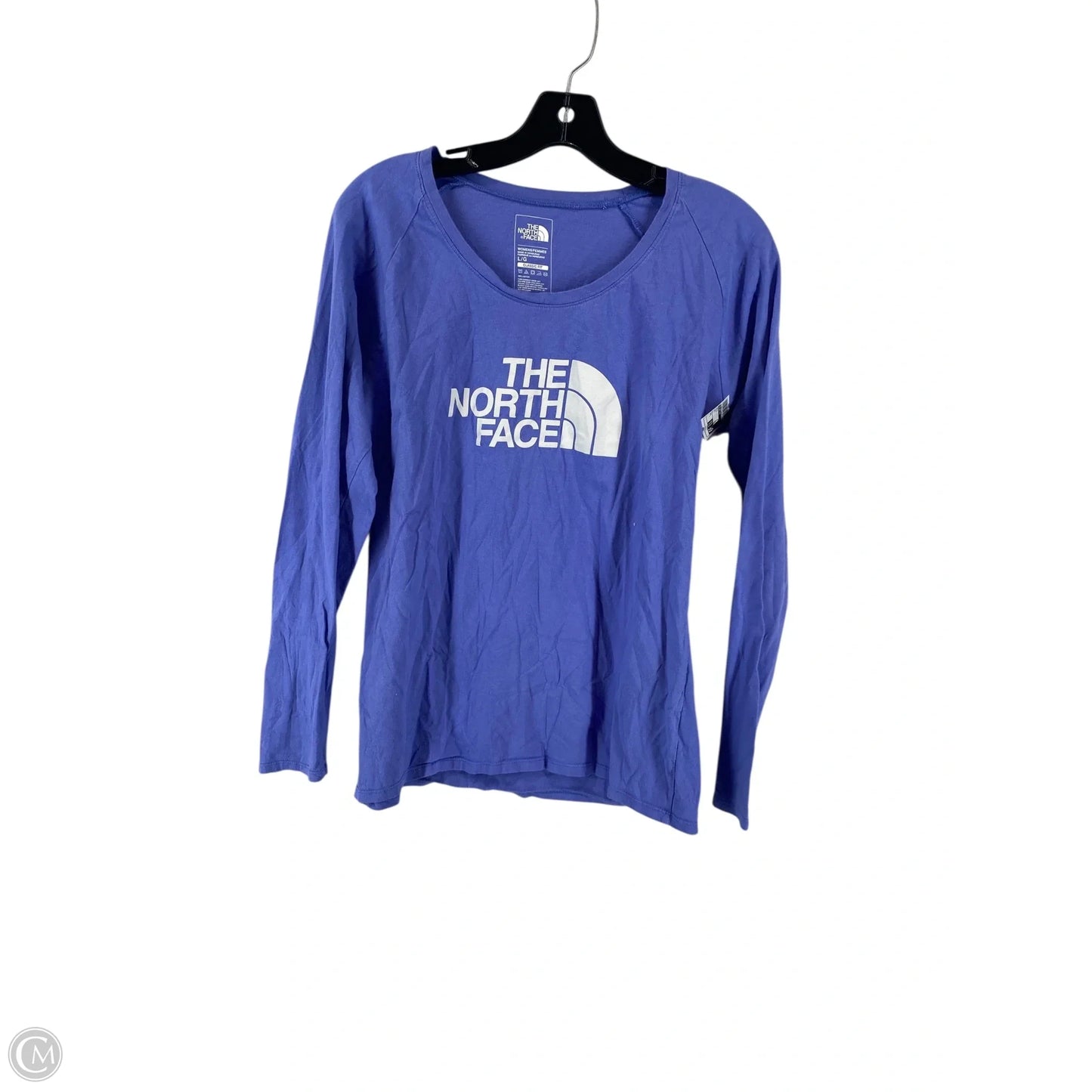 Top Long Sleeve By The North Face In Blue, Size: L