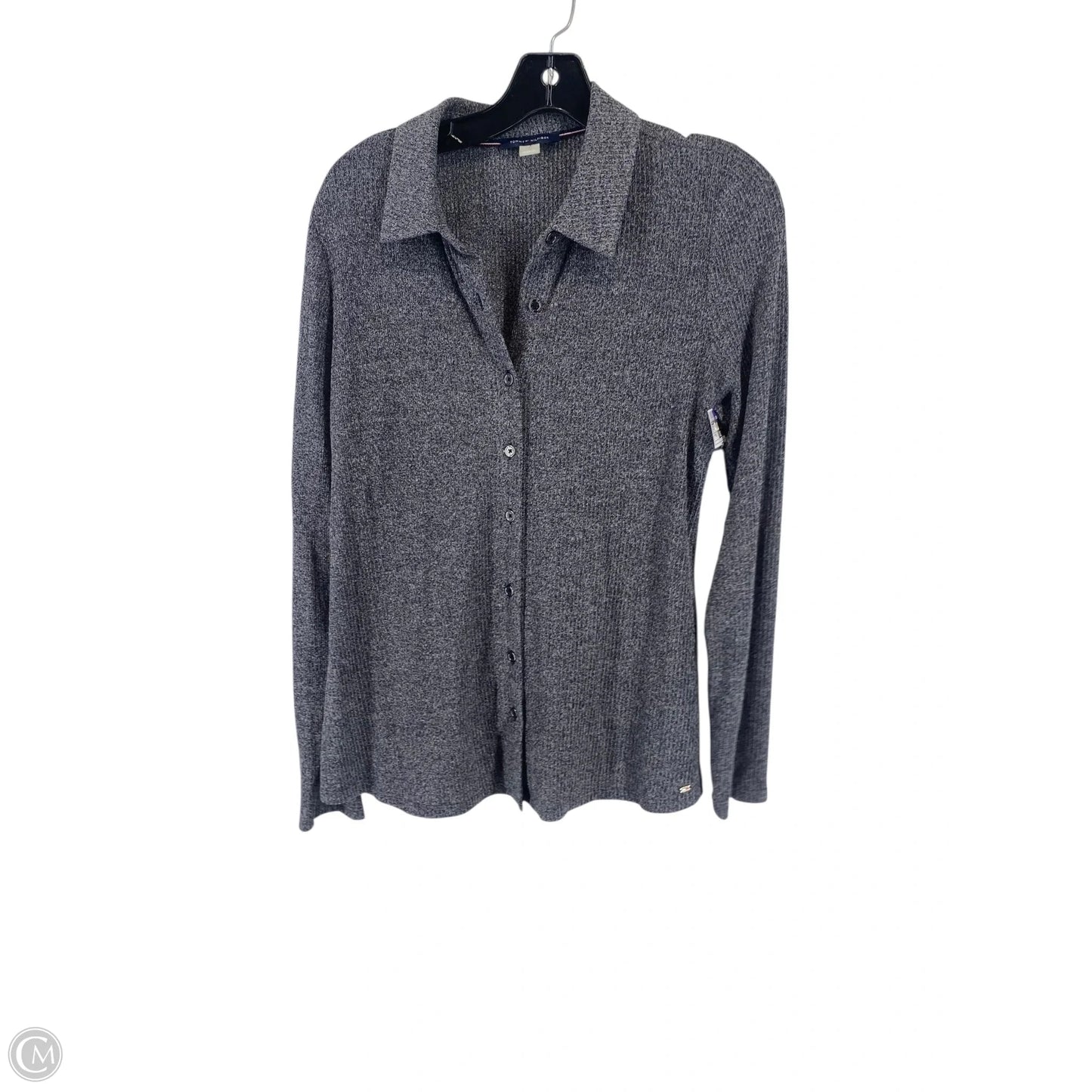 Top Long Sleeve By Tommy Hilfiger In Navy, Size: Xl