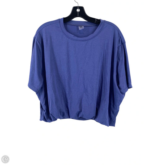 Top Short Sleeve By Cme In Blue, Size: Xl