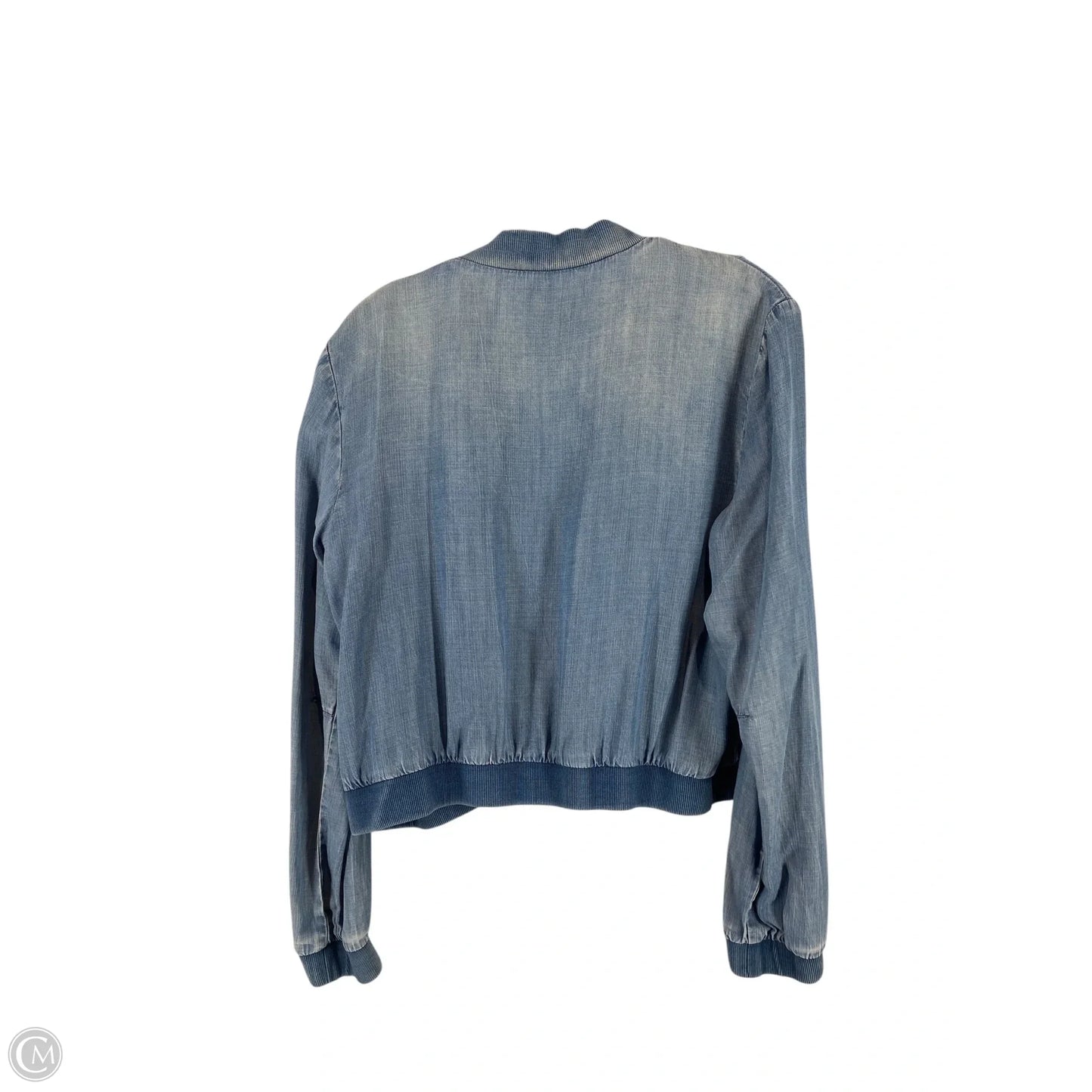 Jacket Denim By Cloth & Stone In Blue Denim, Size: L