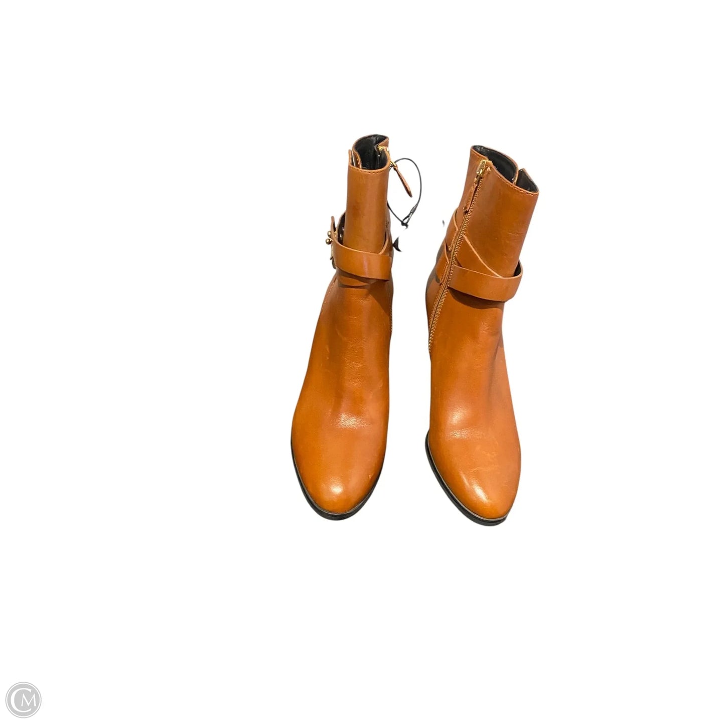 Boots Ankle Heels By Cmc In Brown, Size: 7