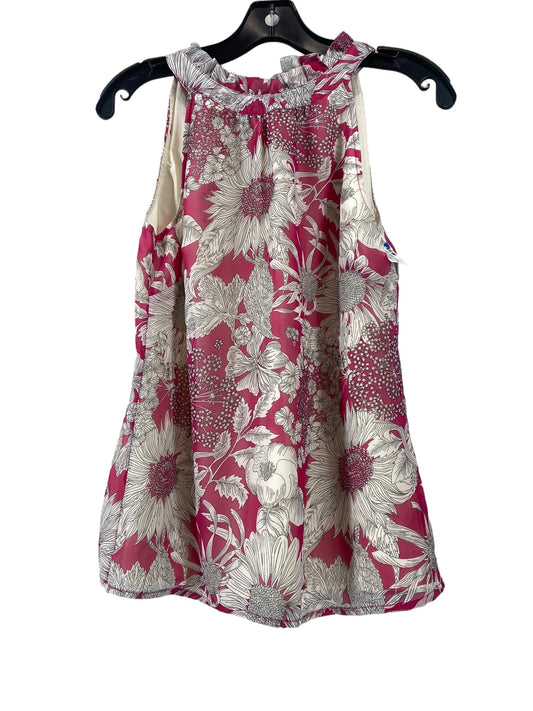 Floral Print Top Sleeveless Target-designer, Size Xs