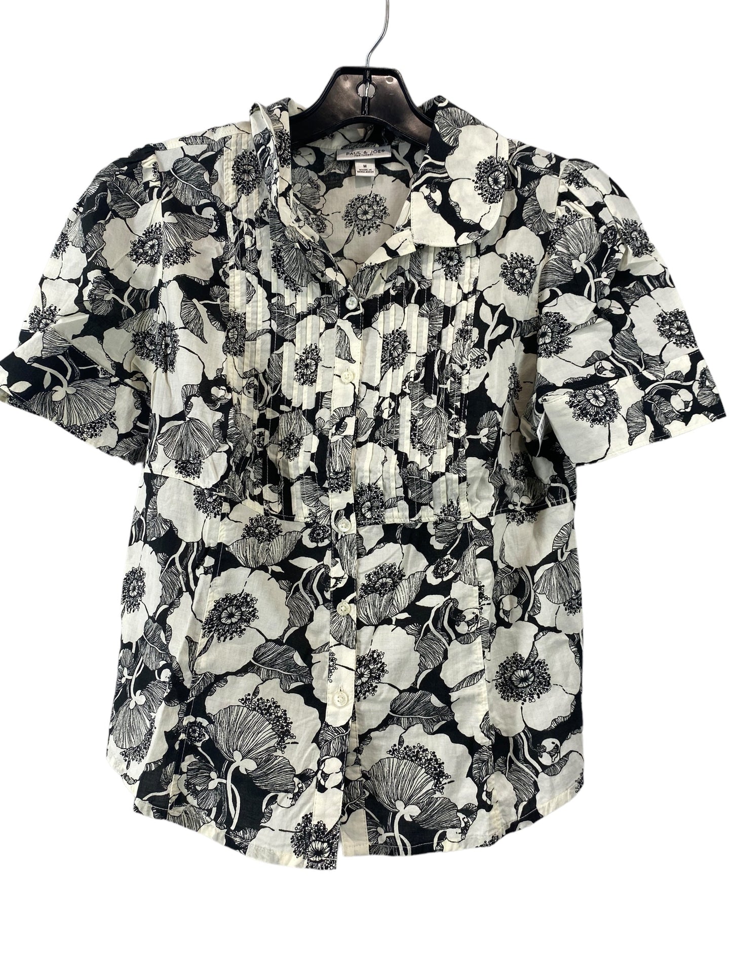Black & White Top Short Sleeve Target-designer, Size M