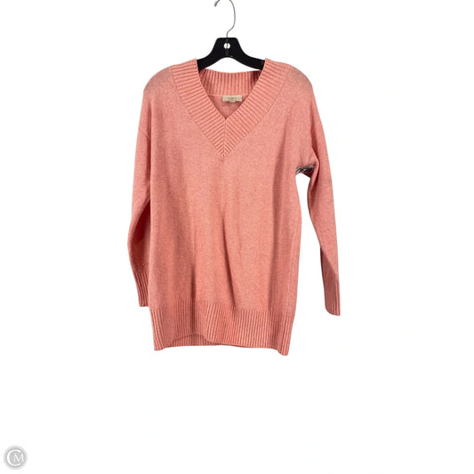 Sweater By Loft In Coral, Size: Xs