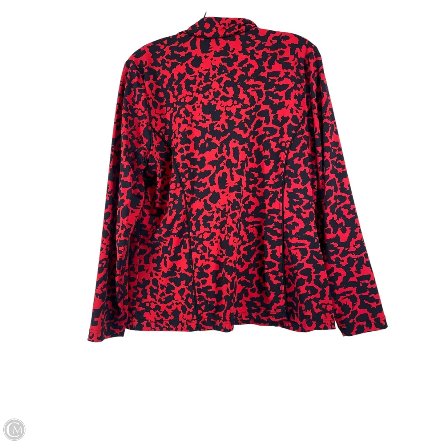 Jacket Other By Chicos In Black & Red, Size: 0