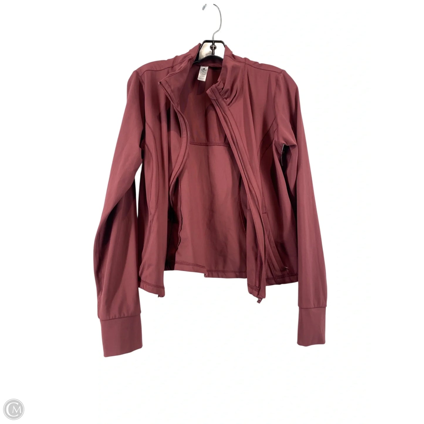 Athletic Jacket By 90 Degrees By Reflex In Maroon, Size: Xl