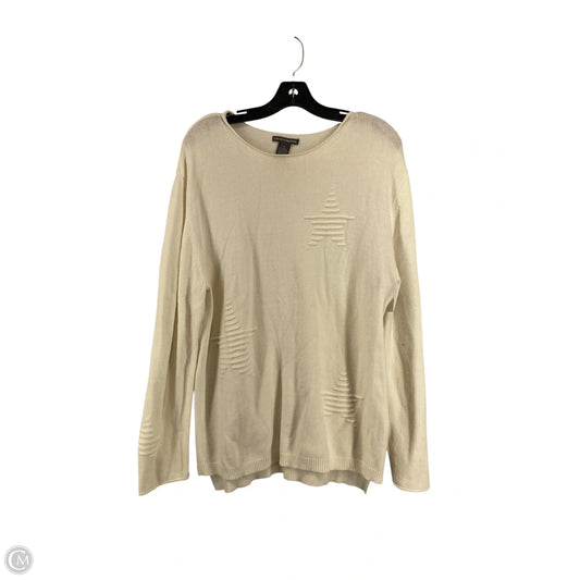 Sweater By Chelsea And Theodore In Cream, Size: Xl