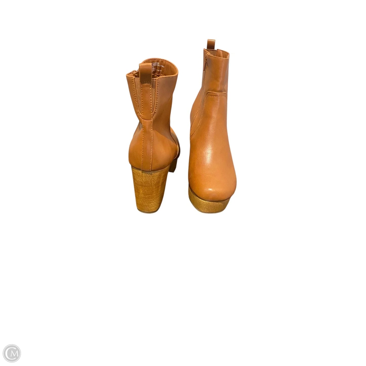 Boots Ankle Heels By Universal Thread In Brown, Size: 9.5