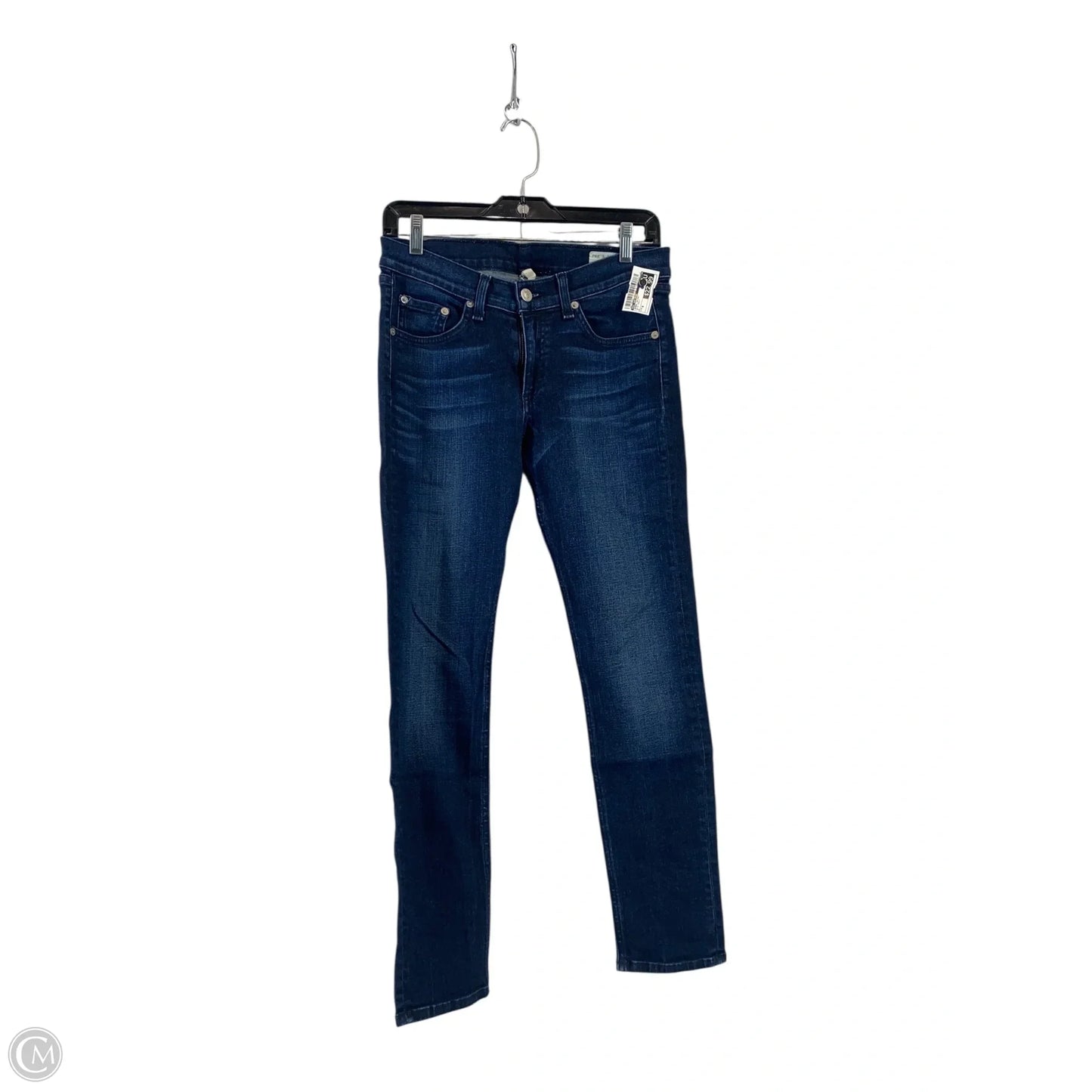 Jeans Skinny By Rag And Bone In Blue Denim, Size: 6