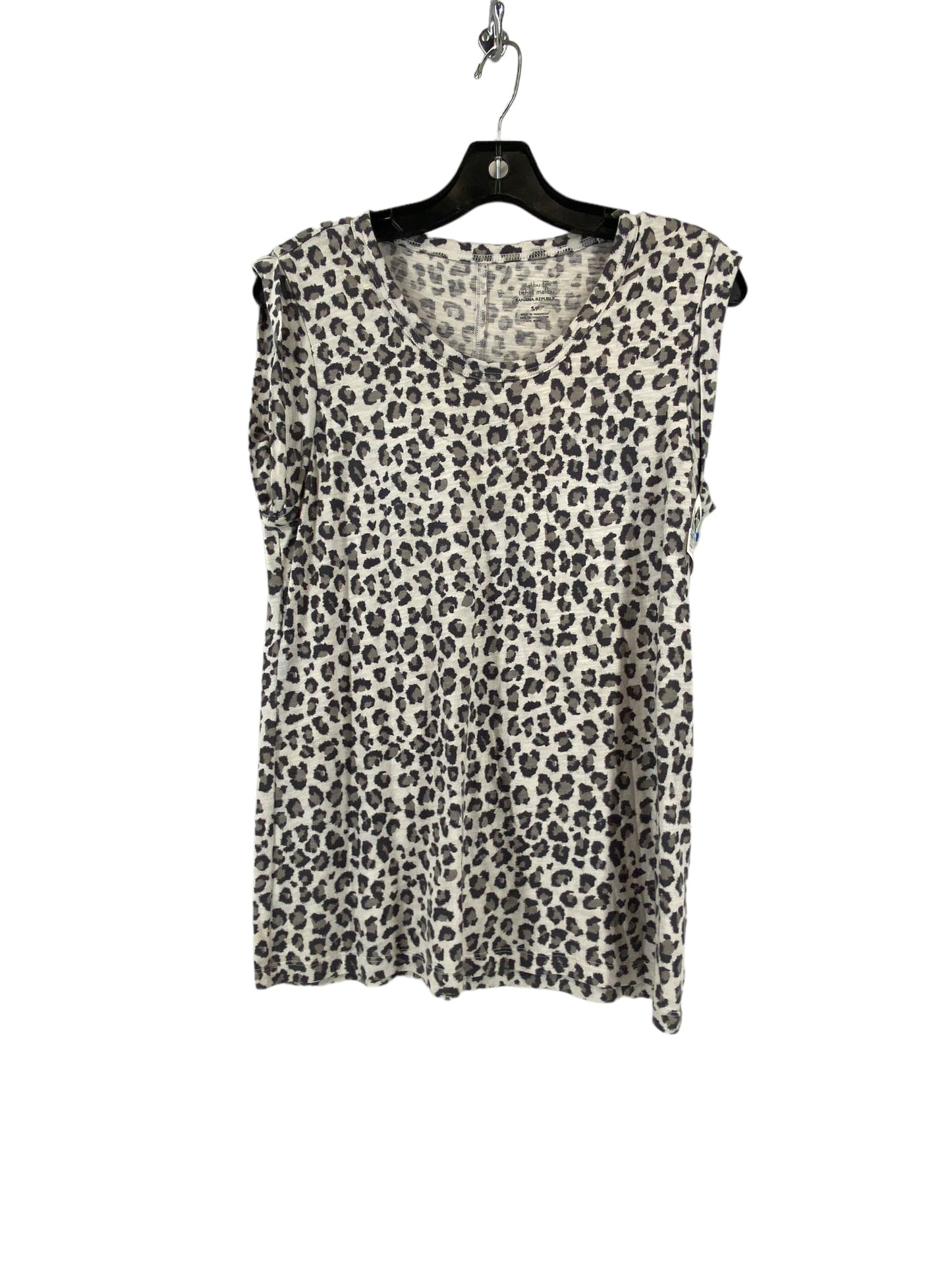 Animal Print Top Short Sleeve Banana Republic, Size S