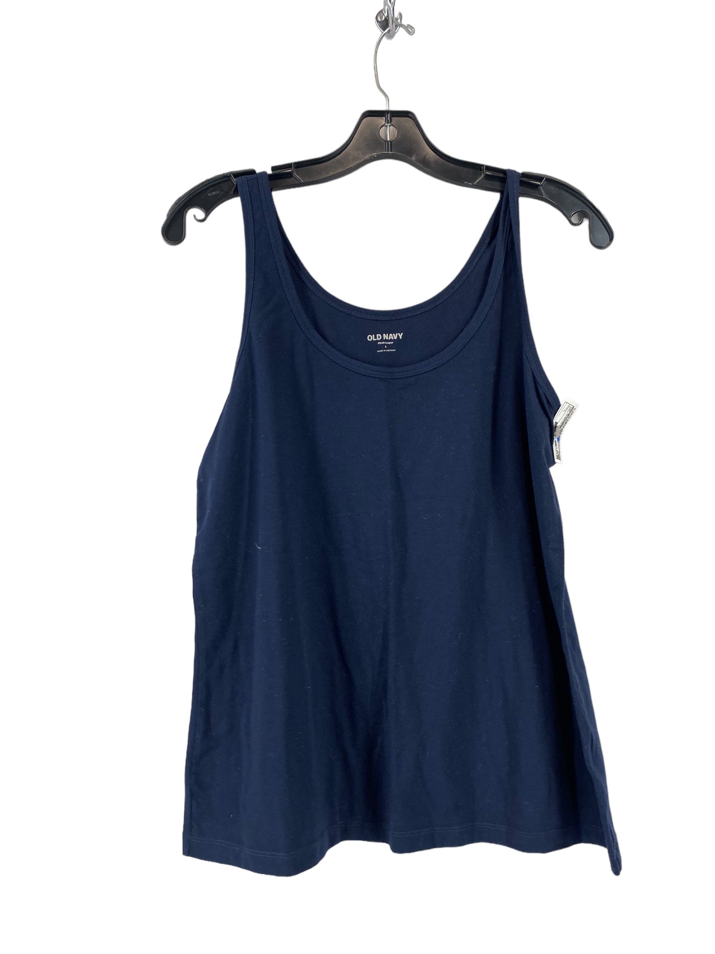 Navy Top Sleeveless Old Navy, Size L