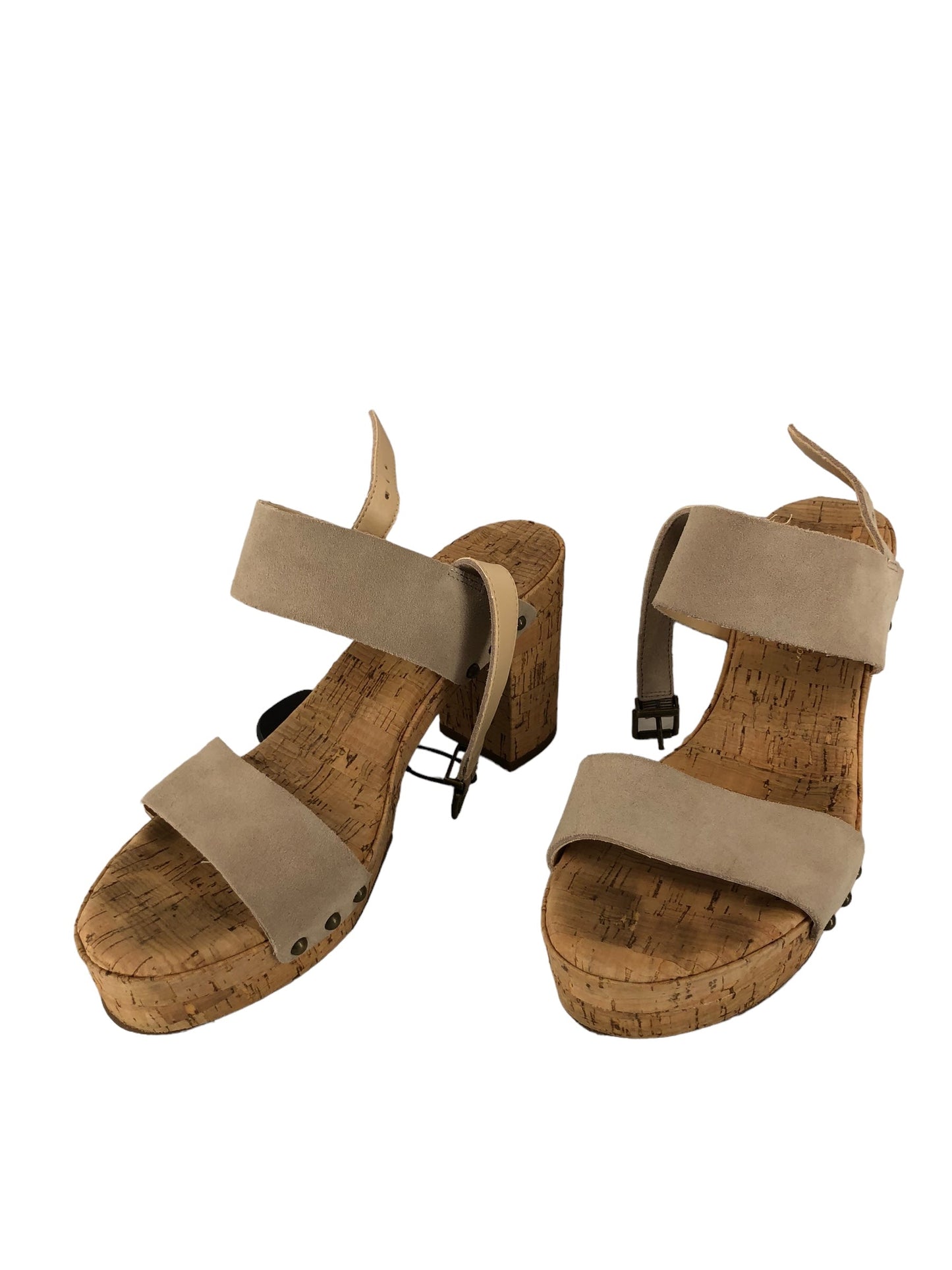 Tan Shoes Heels Platform Jessica Simpson, Size 8