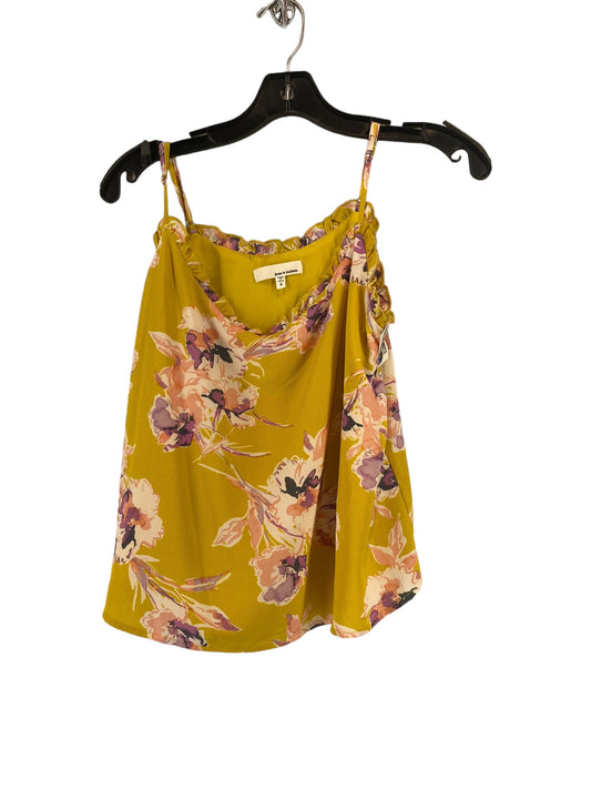 Yellow Top Sleeveless Clothes Mentor, Size S
