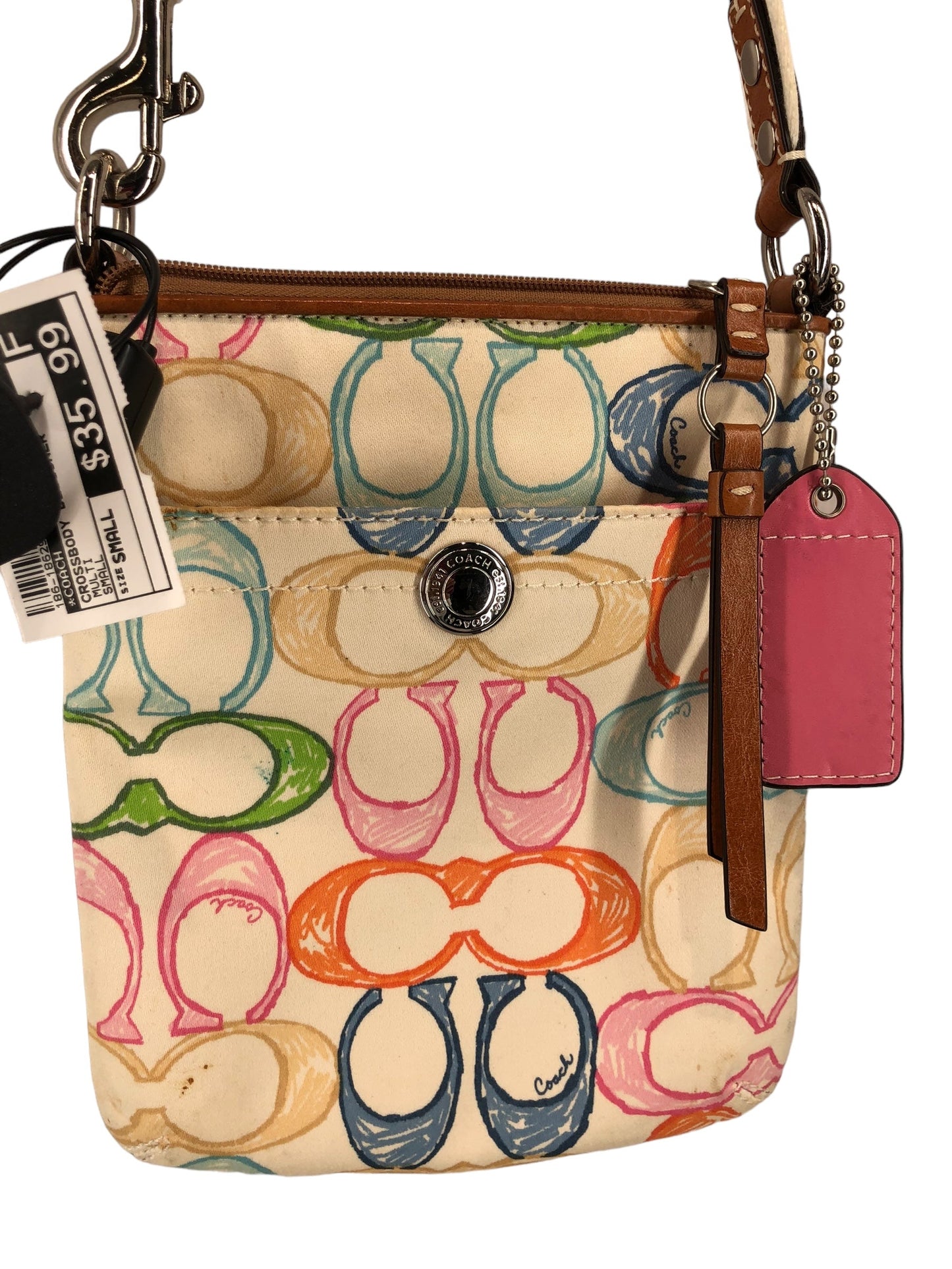 Crossbody Designer Coach, Size Small