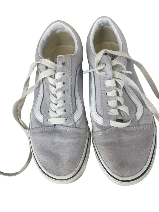 Grey Shoes Flats Vans, Size 5.5