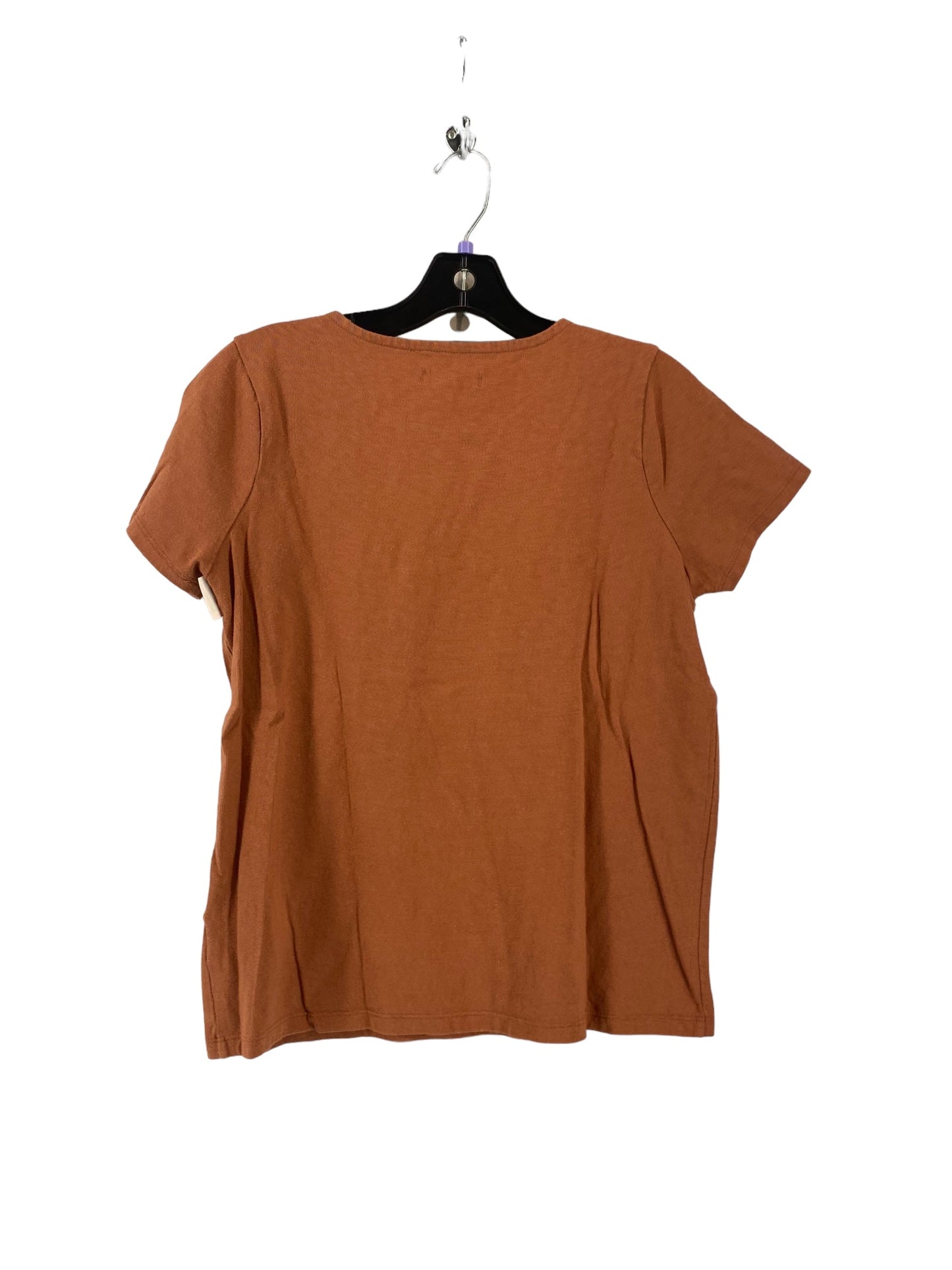 Brown Top Short Sleeve Madewell, Size Xxs