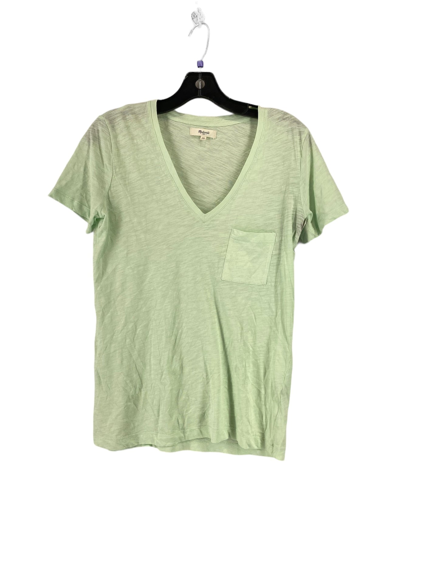 Green Top Short Sleeve Madewell, Size Xs