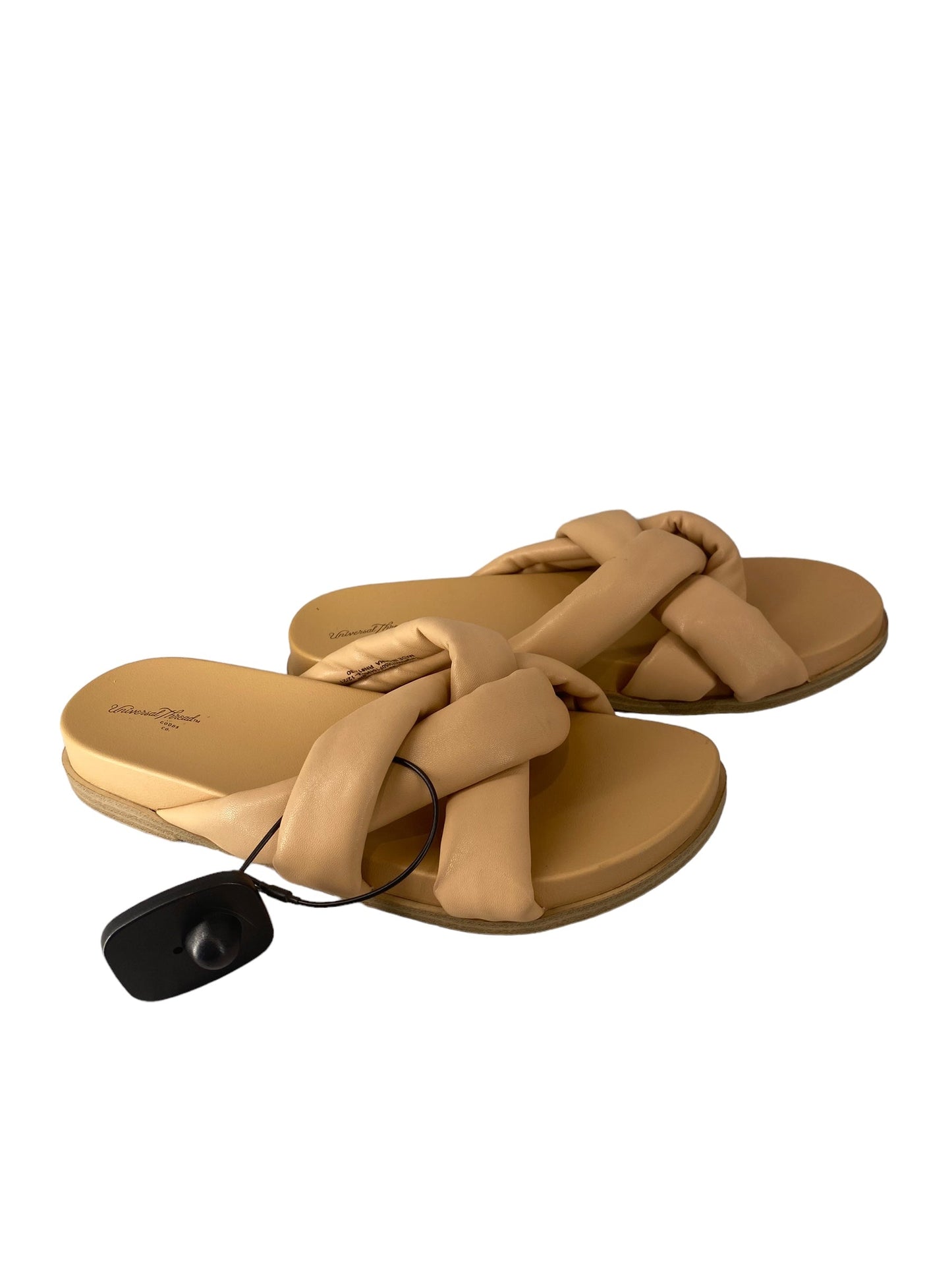 Tan Sandals Flats Universal Thread, Size 8