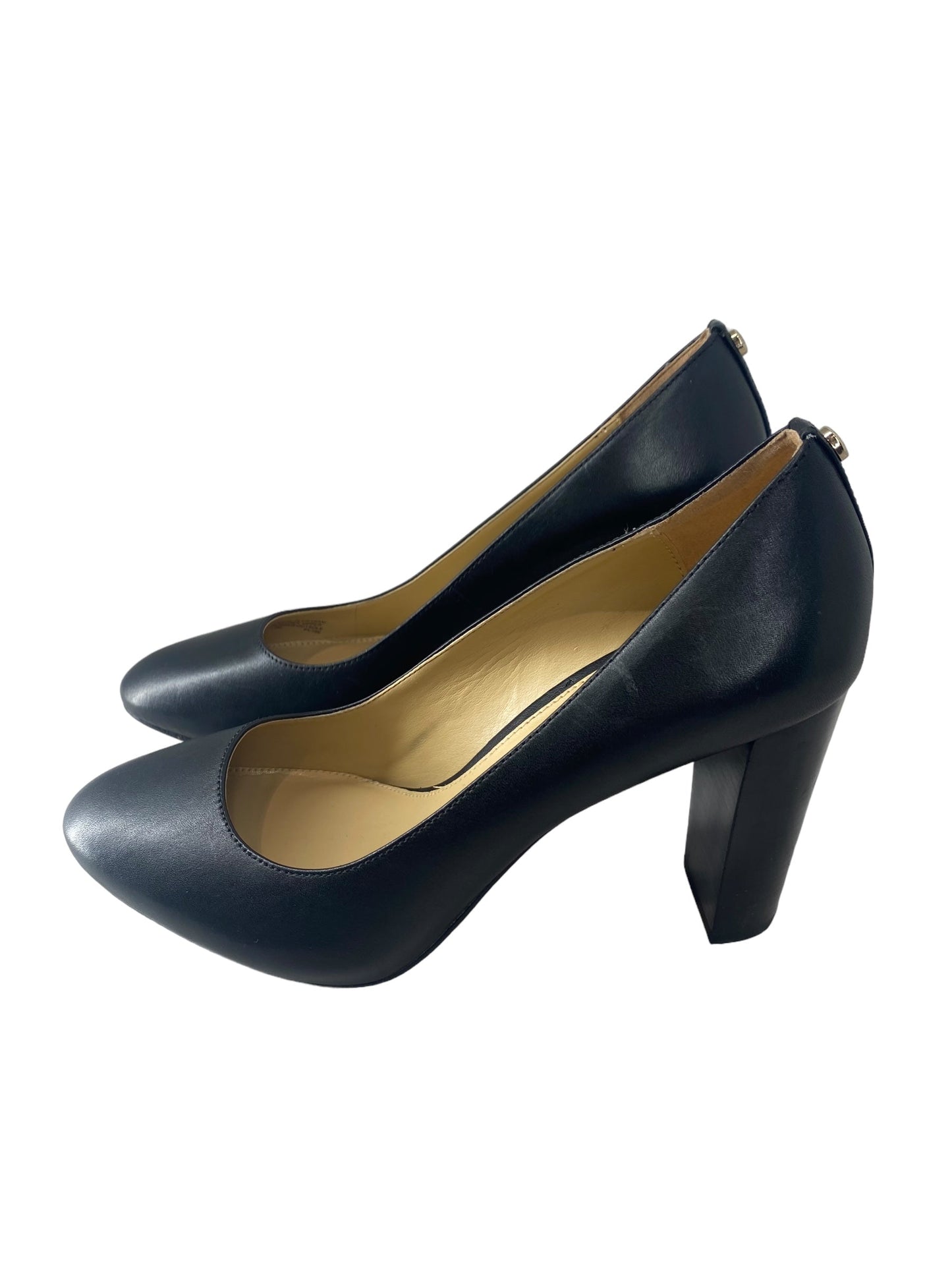 Black Shoes Heels Block Michael Kors, Size 7.5
