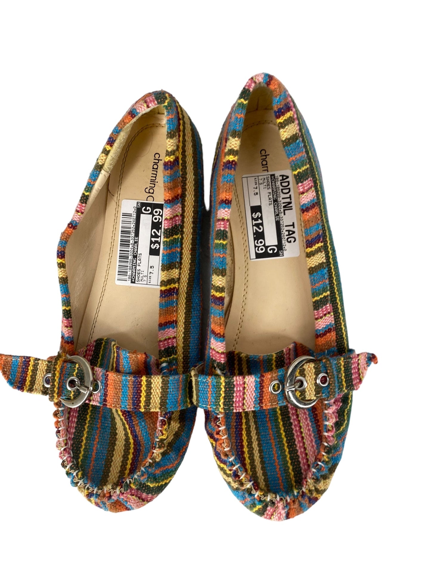 Multi-colored Shoes Flats Charming Charlie, Size 7.5