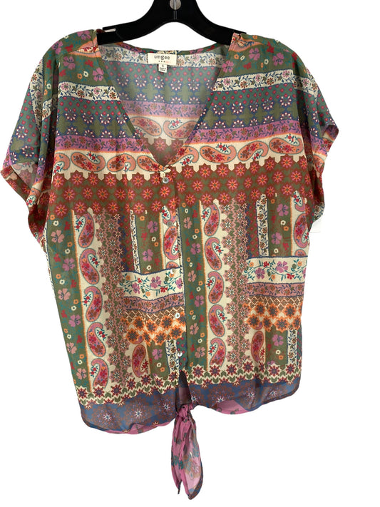 Multi-colored Top Short Sleeve Umgee, Size S