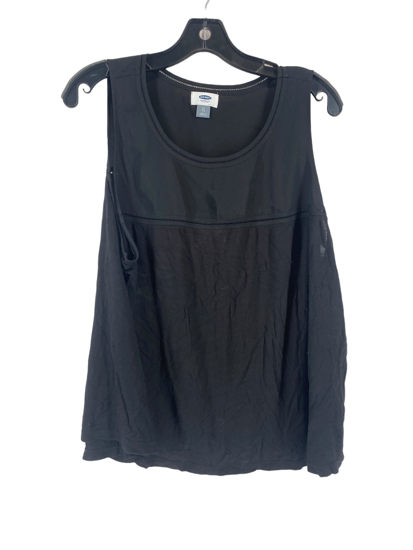 Black Top Sleeveless Old Navy, Size Xl