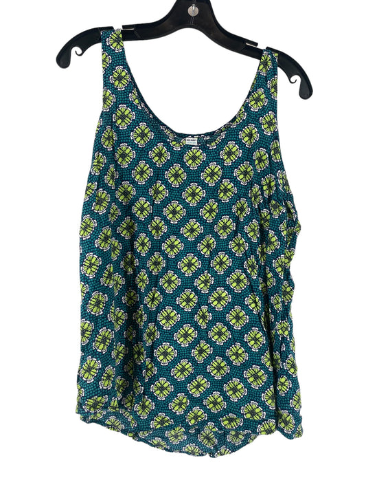 Blue & Green Top Sleeveless Old Navy, Size Xl