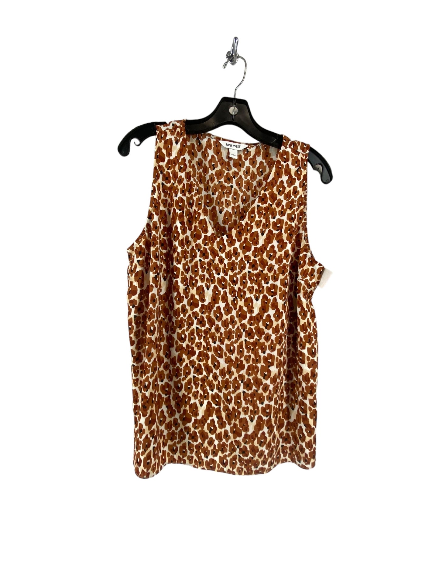 Animal Print Top Sleeveless Nine West, Size L