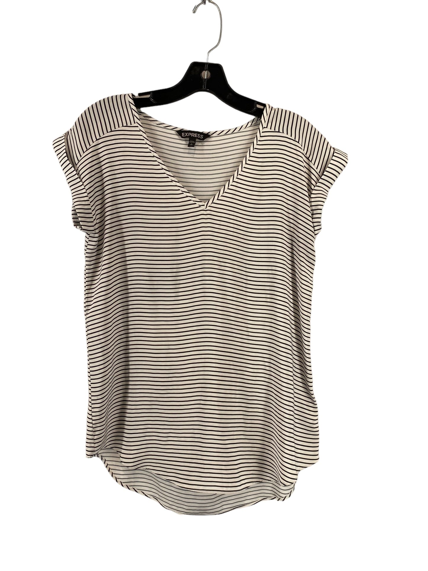 Black & White Top Short Sleeve Express, Size S