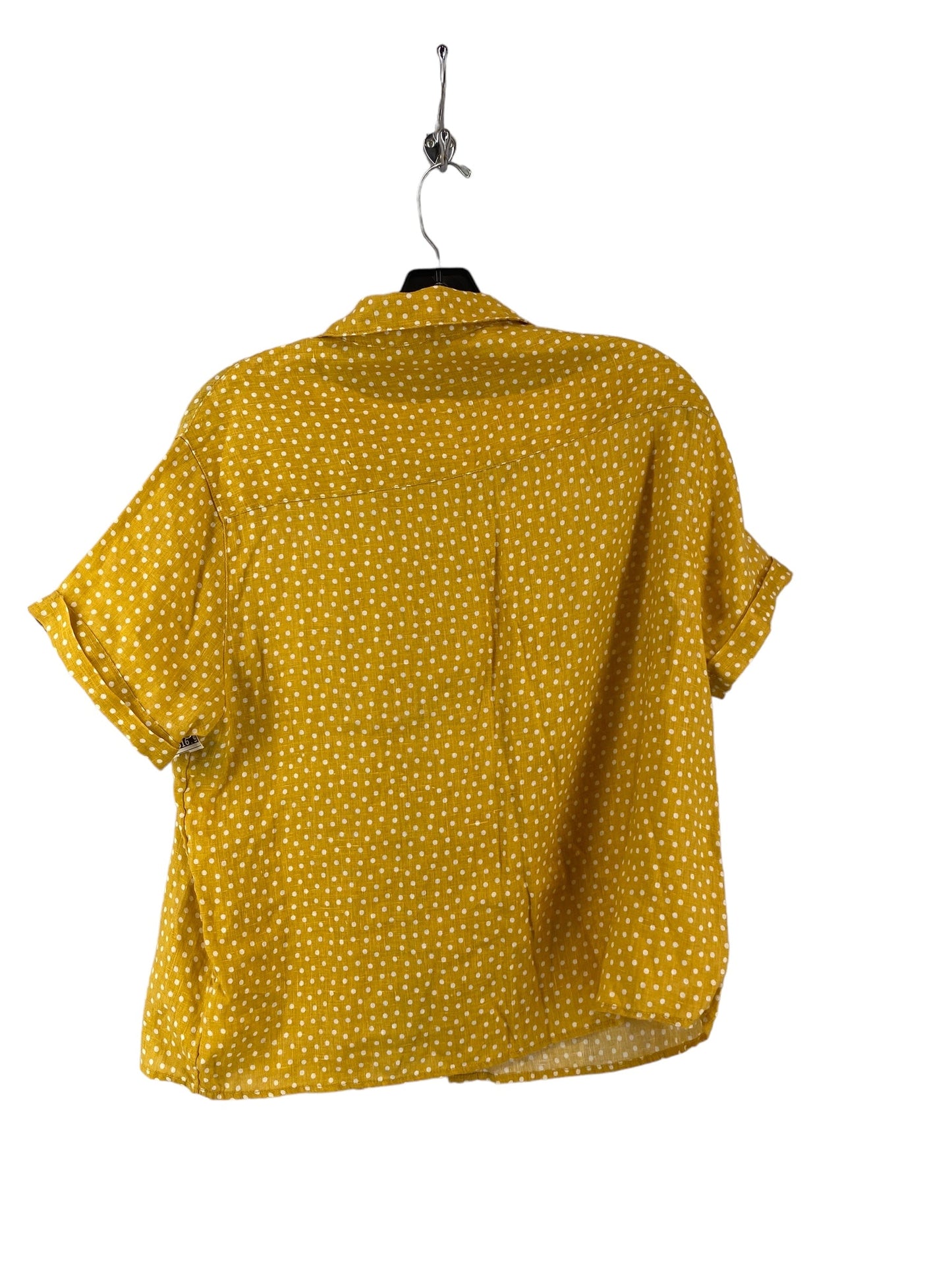 Yellow Top Short Sleeve Rachel Zoe, Size S