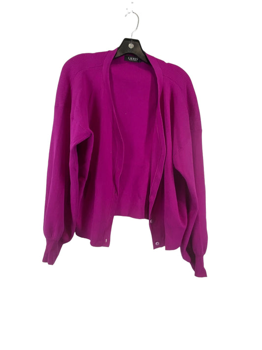 Purple Cardigan Lauren By Ralph Lauren, Size Xxl