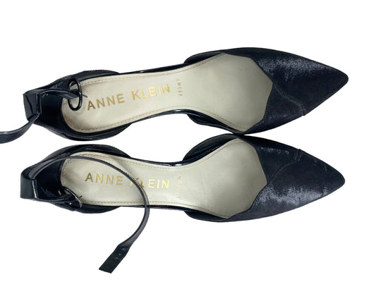 Black Shoes Heels Kitten Anne Klein, Size 10