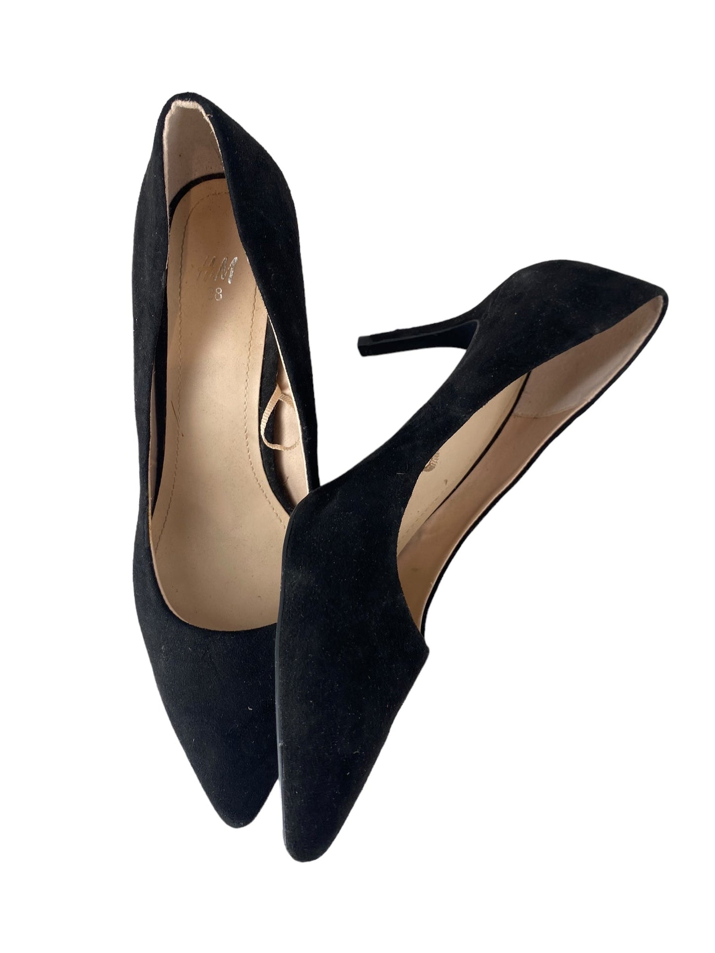 Black Shoes Heels Stiletto H&m, Size 8